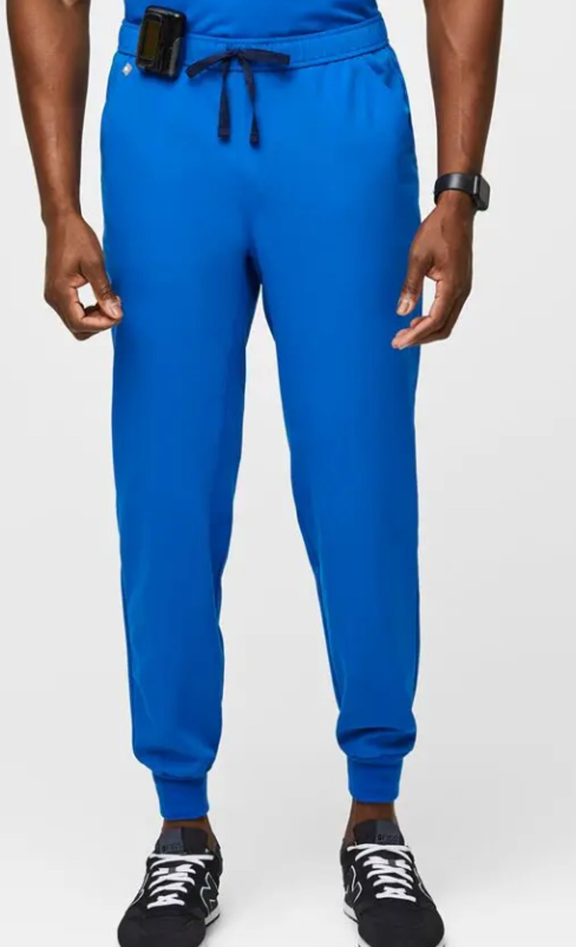 New Men's Figs Tansen Jogger Scrub Pant, Royal Blue, Size SS